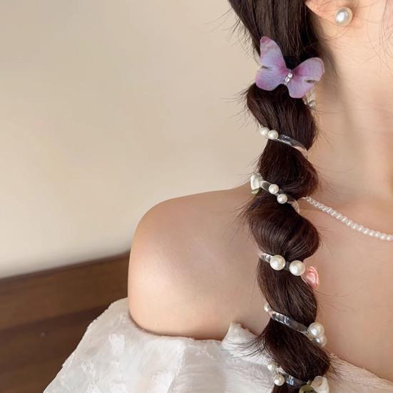 Резинка для волос Спираль Телефонный кабель Кольца для волос Без повреждений Дизайн Хвосты Пучки Косы Эластичные резинки для волос Аксессуары для волос