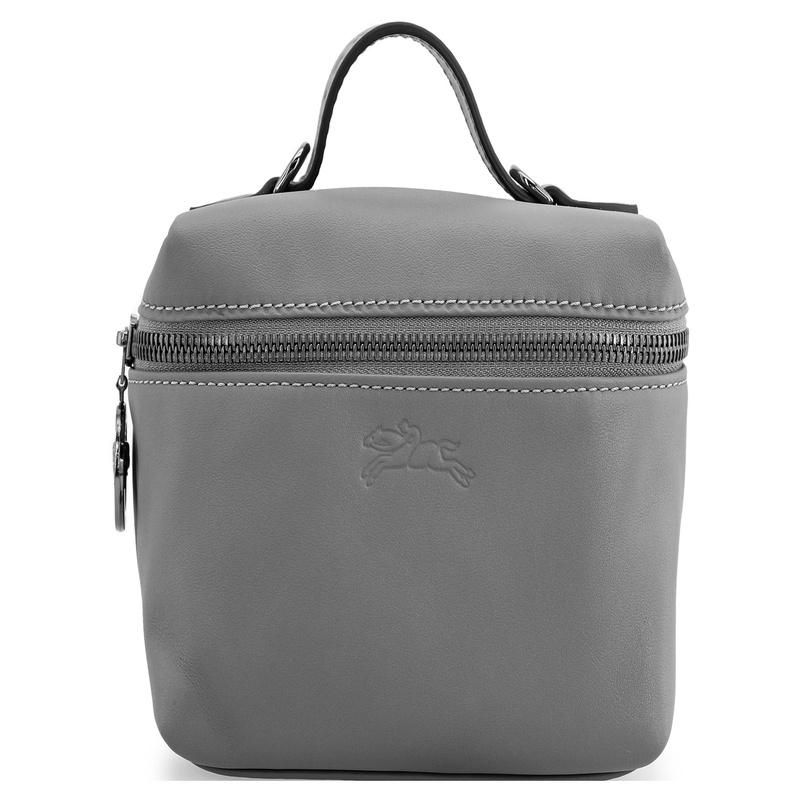 Longchamp Le Pliage Xtra 16 сумка через плечо ручная сумка на молнии из коровьей кожи мини женская цвет голубино-серый 10187987P55