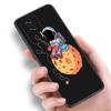 Мультяшный милый астронавт черный чехол для телефона Xiaomi Redmi 7A 8A 9A 10A 11A 9C 10C 12C 13C 11 Prime A1 A2 Plus 12 4G Note 9T 12R