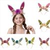 Cute Bunny Ear Cartoon Headbands for Easter In Europe and America, Party Accessories for Children and Adults.
