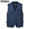 L-6XL Big Size New Men Multi Pocket Cotton Vest Casual with Many 14 Pockets Sleeveless Jackets Male Outdoor Photograph Waistcoat