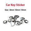 2026 Hot 10PCS 14mm Car Remote Key Sticker Emblem Decal For Skoda Octavia Kodiaq Fabia Superb Rapid Kamiq Karoq Derivati Yeti En