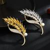 Senior Brooches Flower Leaf Brooch Pins for Women Suit Pendant  Fashion Brooches Jewelry