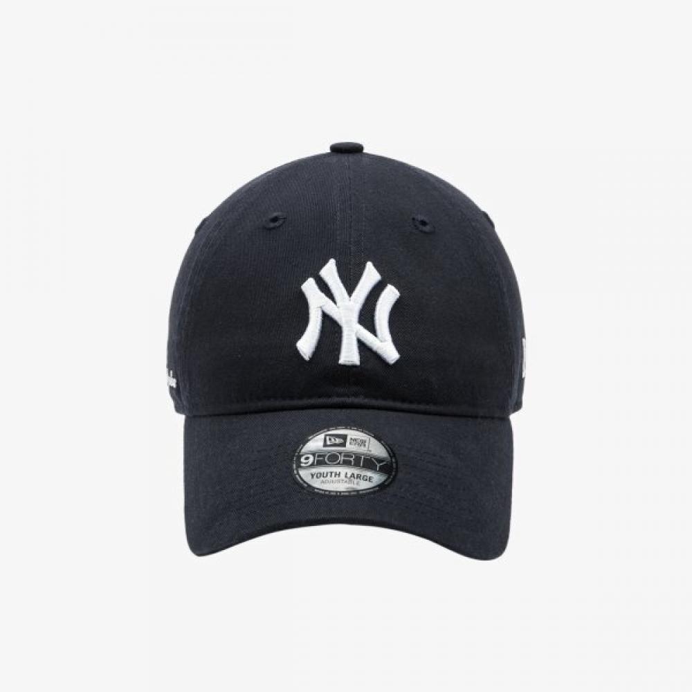 New Era Детская бейсболка MLB New York Yankees Базовая без каркаса Темно-синяя 14666511