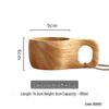 Nordic Big Belly Wooden Cup - Versatile Solid Wood Water, Milk, and Tea Cup for Household Use