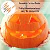 7pcs Pumpkin Carving Set Tools Halloween Stainless Steel Professional Pumpkin Engraving Kit DIY Handmade Knife Cutting Supplies