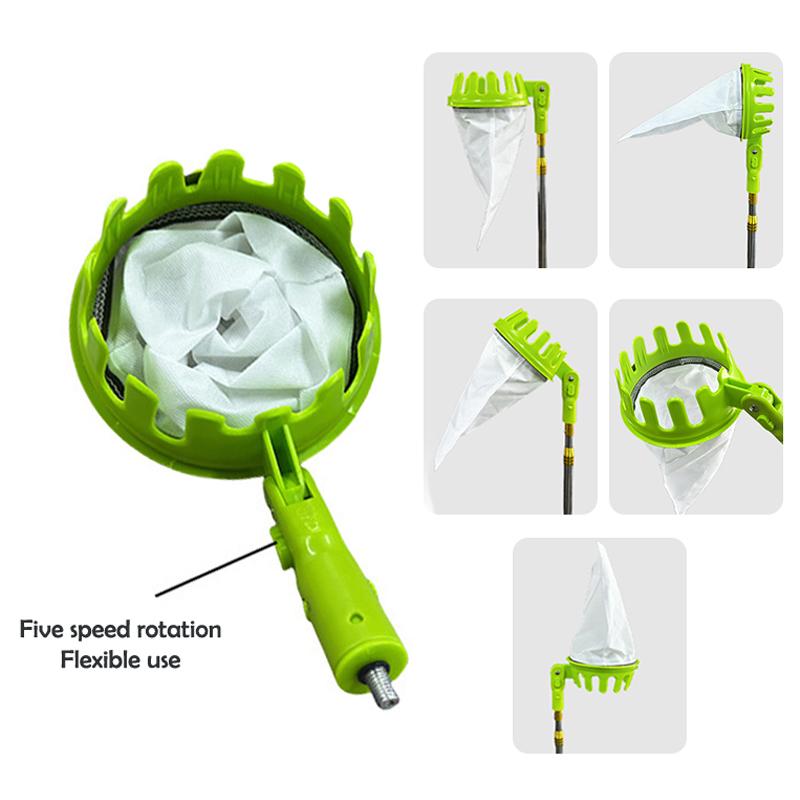 Головка для сбора фруктов в саду, Сад, Яблоки, Груши, Апельсины, Инструмент для сбора фруктов с высоких деревьев, Мешочек для сбора фруктов, Съемный, Коллектор фруктов для фермы