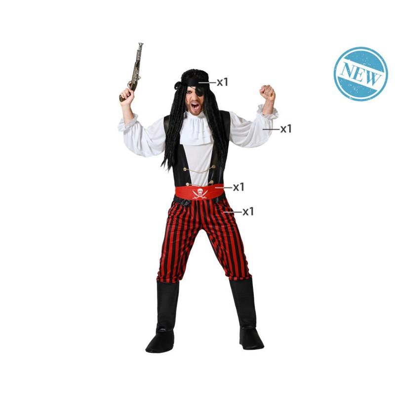 BB Carnival-Disfraz para Adultos Pirata Hombre Talla XS/S