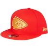 Casquette Snapback - New Era - 9Fifty - Kansas City Chiefs - Rouge Et Or - 100% Polyester