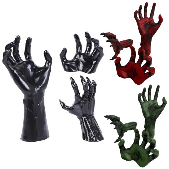 Wall Gothic Hand Sculpture Devil Hand Candle Holder Terror Hand Halloween Wall Decor for Living Room Entryway Horror Themed Party