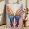 Colorful Wings Unframed, Wall decoration, living room, library, office, cafe, bar,