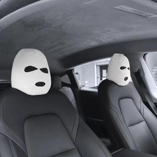 Car Headrest Cover Wear Resistant High Elasticity Easy To Install Wrap Protection Personalized Funny Car Seat Head Cover