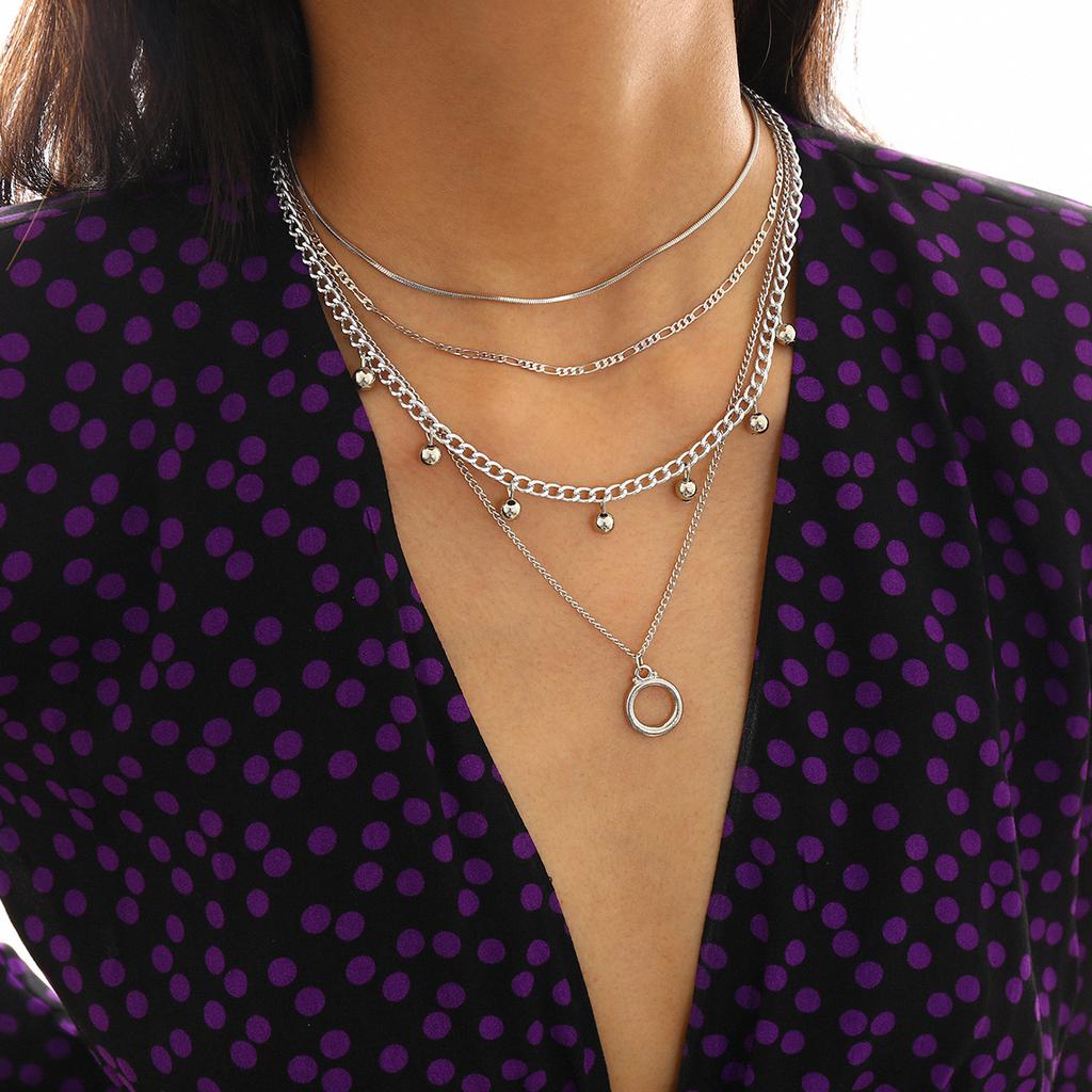 Многослойное ожерелье-цепочка, крутой замок, готические аксессуары, колье в стиле гранж, Fairy Core, 2000-е, эстетическое ювелирное изделие Y2k E Girl