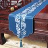 New Chinese Style Embroidery High-end Light Luxury Table Flag Tea Table TV Cabinet Dining Table Cloth Strip Cloth Tea Mat and Tablecloth