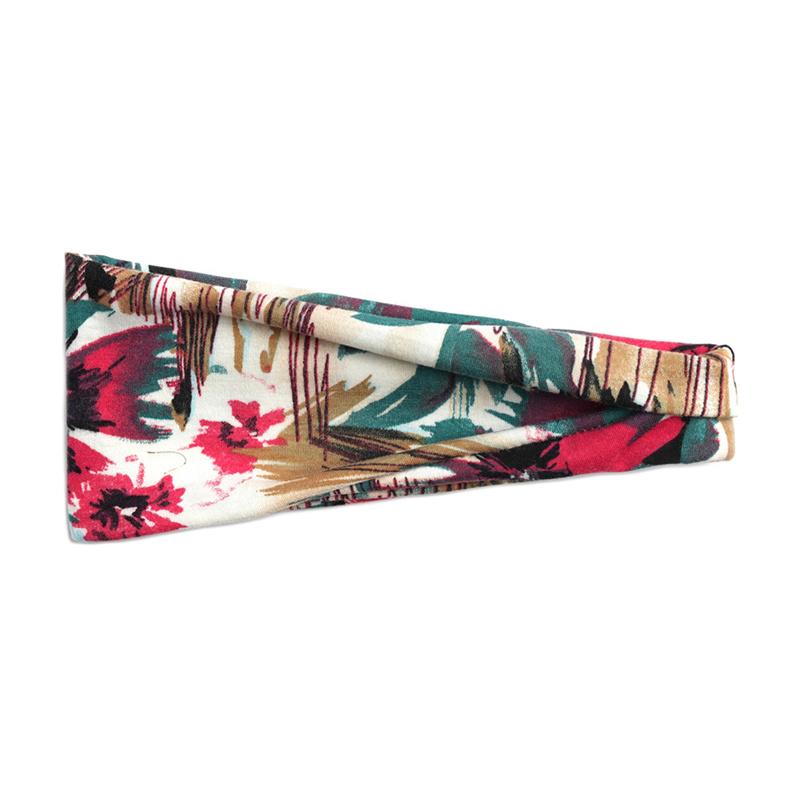 Boho Headbands for Women Fashion Headband Yoga Workout Head Bands Hair Accessories Non Slip Band Sport Headwrap Running Elastic Hairbands