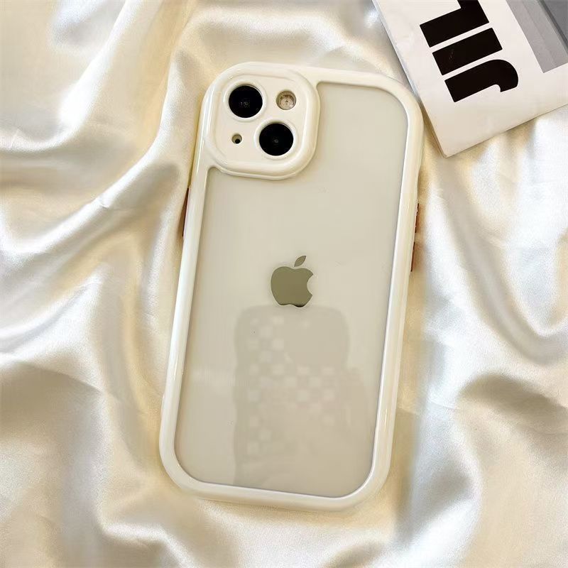 Простой чехол-накладка, подходящий для чехла для мобильного телефона Apple 16, iPhone 14 Promax, нишевый 13, прозрачный 12, противоударный 11, комплекты