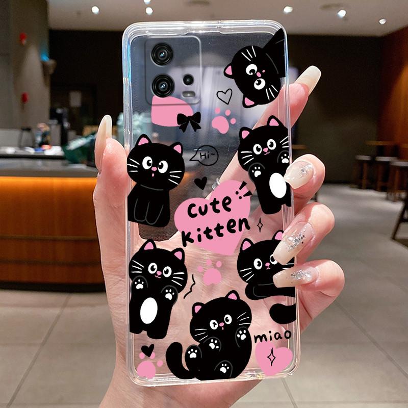 For Cover Motorola Moto G72 Case G 72 Flower design Clear Soft Silicone Back Funda Bumper For Moto G72 MotoG72 Phone Cases Coque
