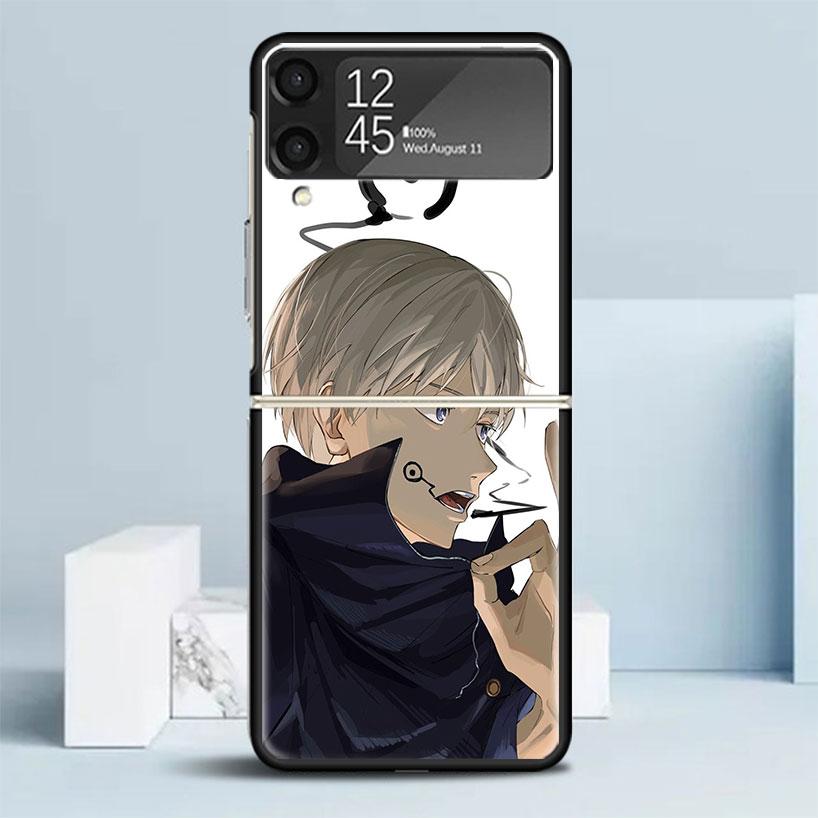Kaisen J-Jujutsu Инумаки Тоге Чехол для телефона Samsung Galaxy Z Flip7 Flip6 5G Flip5 Flip4 Flip3 ZFlip 7 6 3 4 5 Ударопрочный задний C