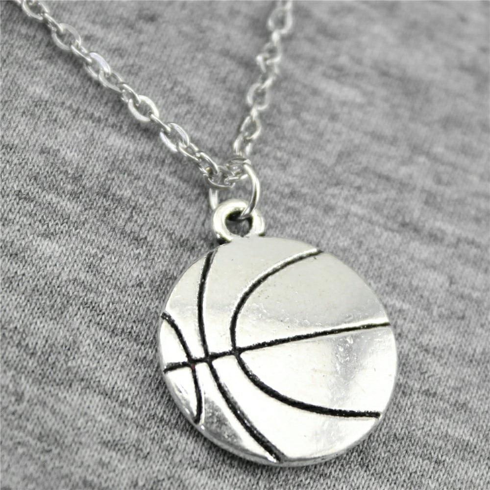 Цепочка с подвеской в виде баскетбольного мяча