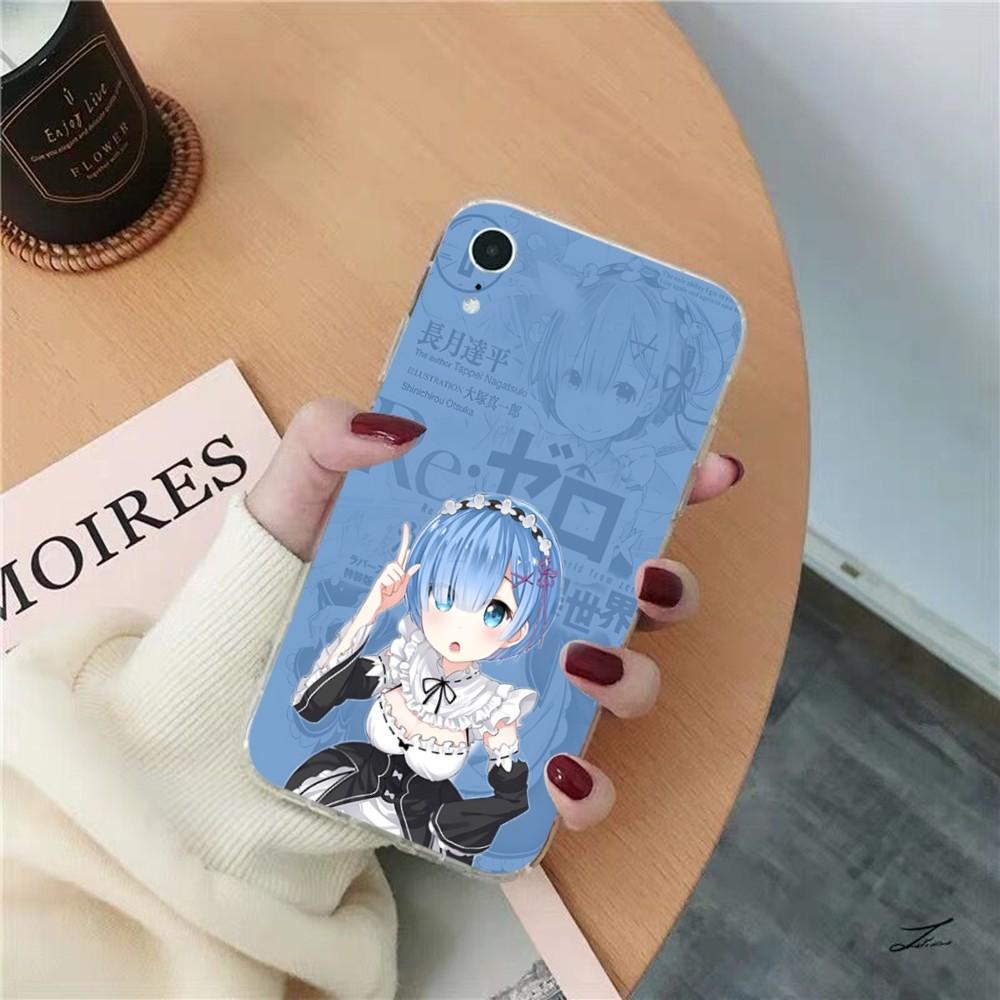 Чехол для телефона ReZERO Рам Рем для iPhone 15 8 7 6 6S Plus X SE 2020 XR XS 14 11 12 13 Mini Pro Max