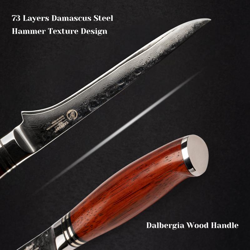 Нож для обвалки филе, 6,5 дюйма, профессиональный класс, лучшее качество, 67 слоев, японская сталь, гибкий кухонный нож для мяса, рыбы, птицы, курицы