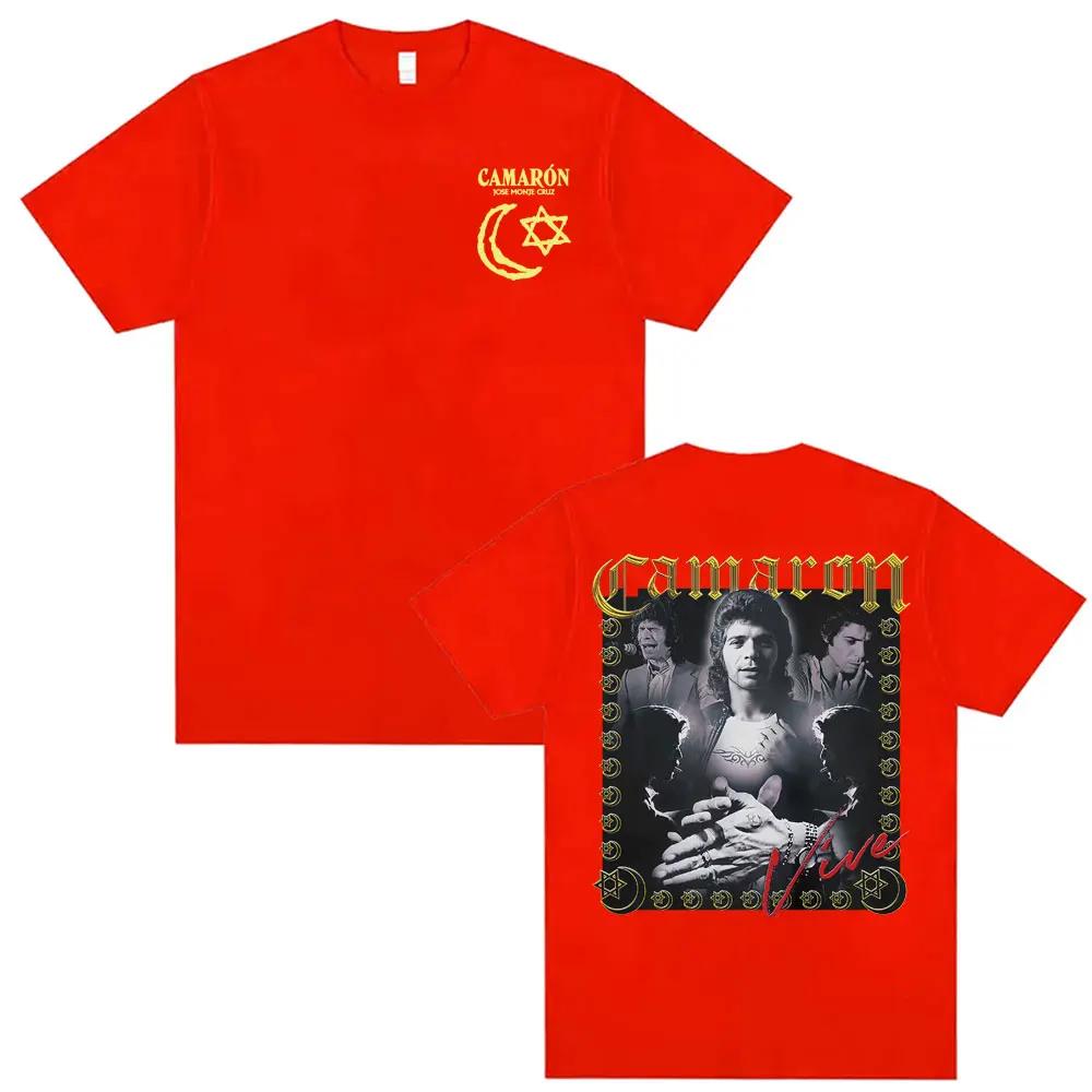 Rock Camaron De La Isla Album Tour Merch Tshirt 2026 Summer Unisexs Clothing Harajuku Retro Gothic Highquality Oversized Tshirt