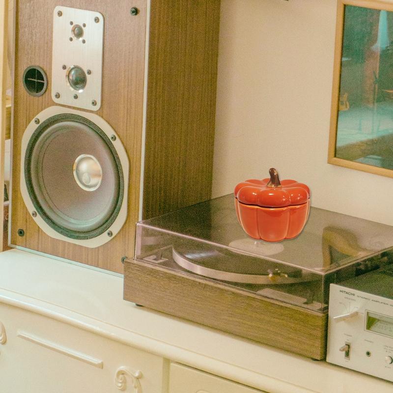 Чашка-подсвечник из тыквы с крышкой для украшения дома, спальни, керамические чашки