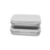 6Pcs Metal Boxes Tin Plated Container Empty Hinged Lid Small Empty Storage Box Frosted Household Storage Box Organizer