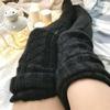 Women Warm Over Knee Socks Winter Knit Thigh-High Stockings Warm Kawaii Braided Knitted Long Stockings For Girls Woman