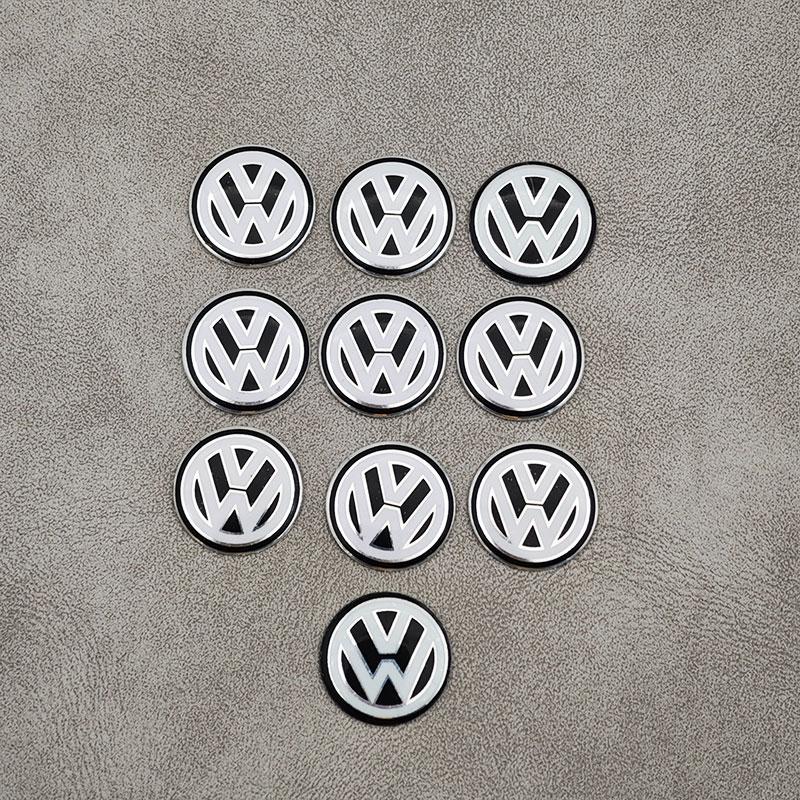 Для VW Volkswagen Jetta MK5 Golf 10 шт. 14 мм Значок автомобиля Наклейки на ключ Значок Аксессуары Для Volkswagen VW Touran Beetle Golf Passa