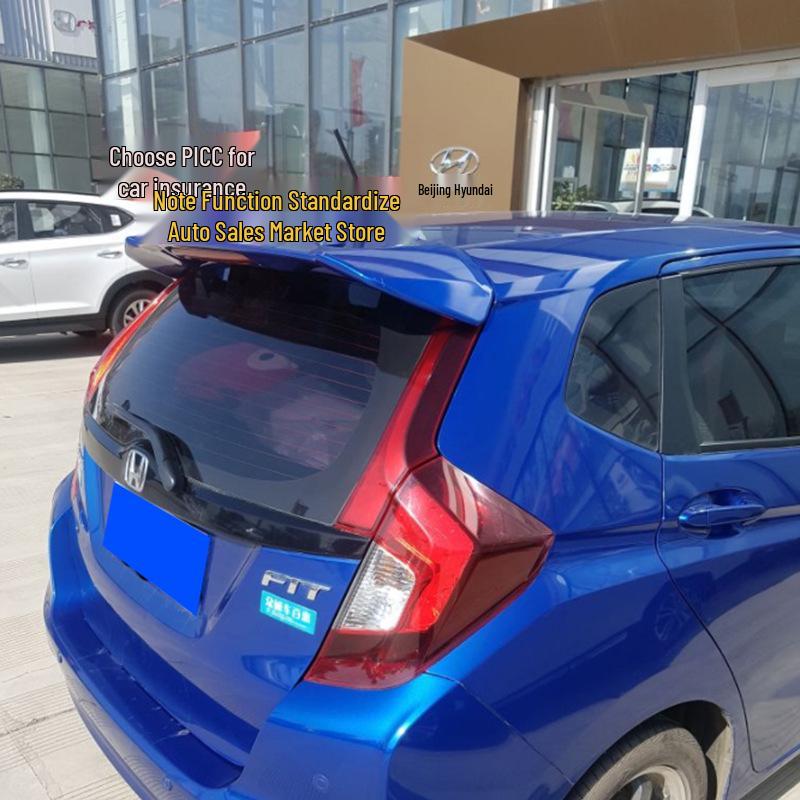 Для Honda Fit 2014-2020 Задний спойлер Без сверления RS Спойлер на крышу со светом GK5