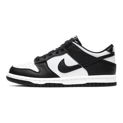 Черные белые детские кроссовки Dunk Low GS CW1590-100