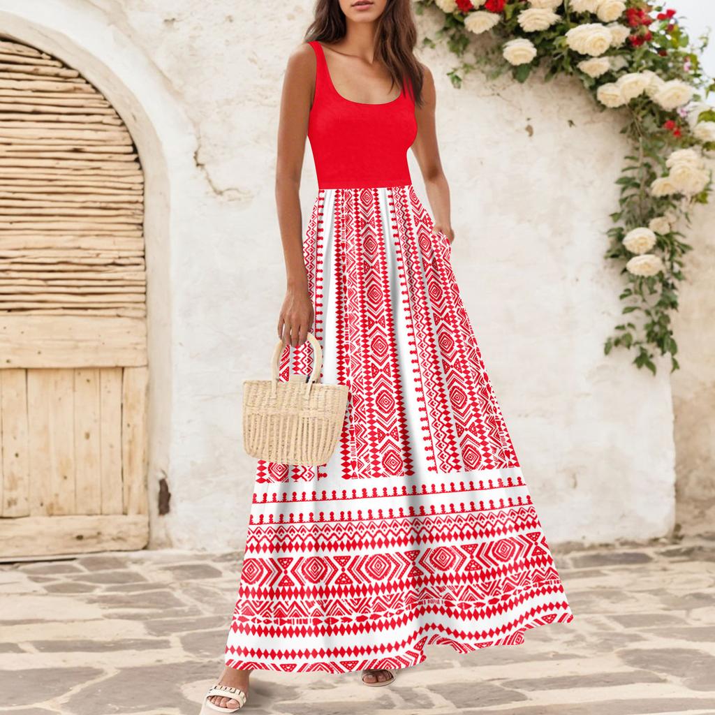 Women's Flowing Dresses Women's Summer Dresses Casual Long Dresses Cute Floral Long Dresses