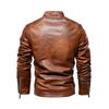 Leather Men 'S Jacket Motorcycle Suit Plus Velvet Leather Jacket