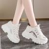 Fashion Chunky Platform Sneakers for Women 2024 Autumn Thick Bottom Vulcanize Shoes Woman Non Slip Mesh Breathable Sports Shoes Ladies
