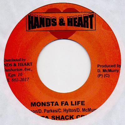 7inch Record MONSTER SHACK CREW / THE HUNTA - Monsta Fa Life / Cold Is Tha Night NONE Hands & Heart 2004 Jamaica Reggae, Ska & Dub Used