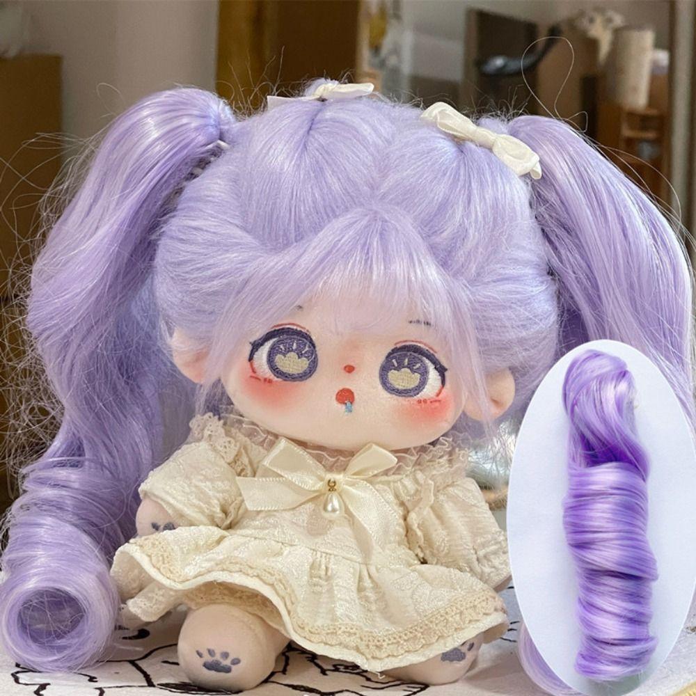 ПарикMsiredoll Волосы Аксессуары для кукол BJD Для 20См Хлопковой куклы Длинные Кудрявые Волосы Хвост Парик из Химического Волокна