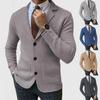 Men's Knit Blazer Jacket Slim Fit Casual Business Suit Coat with Four Color Options