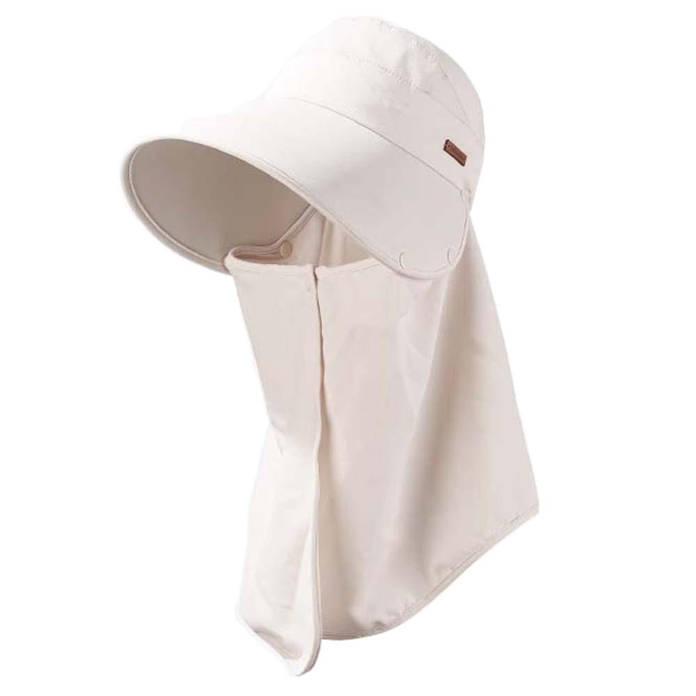 Кепка-козырек с широкими полями, защита от УФ-лучей, однотонная, шляпа с защитой шеи, маска, шляпа для сбора чая, лето