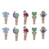 BESTOYARD Wooden Clothespins, Mini Wooden Clips, Butterfly-Shaped Photo Clips for Laundry Accessories, Photos, Decorations, DIY Crafts, Clothespins, W