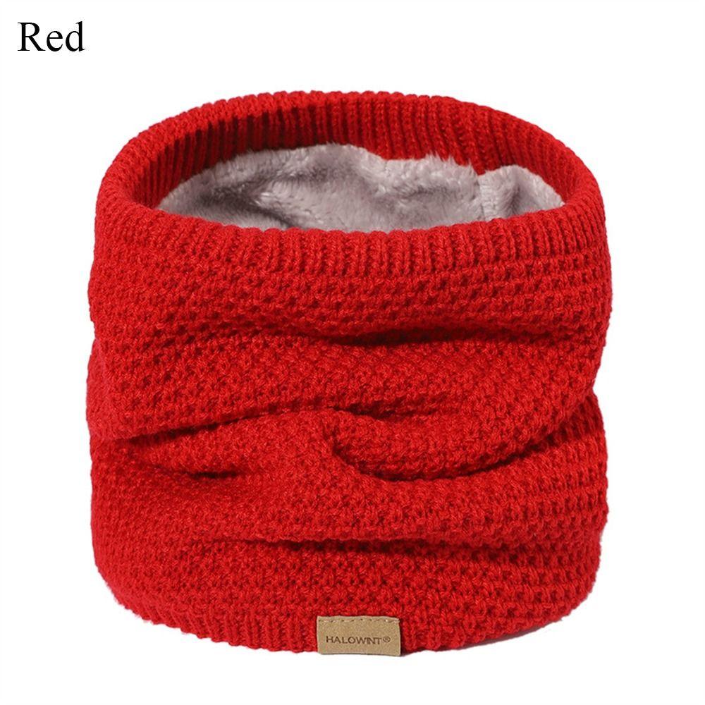 Knitted Neck Warmer Thickened Lining Ski Tube Scarf Fashion Face Cover Men & Women