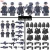 TopLovely Swat Team Военный армейский набор Военные аксессуары полиция Минифигурки Детали Строительные блоки Игрушки