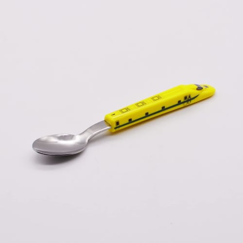 Daiwa Toy Shinkansen Train Spoon, Approx. 15.5cm, 923 Series Doctor Yellow, Made In Japan, Tableware Train NS-05