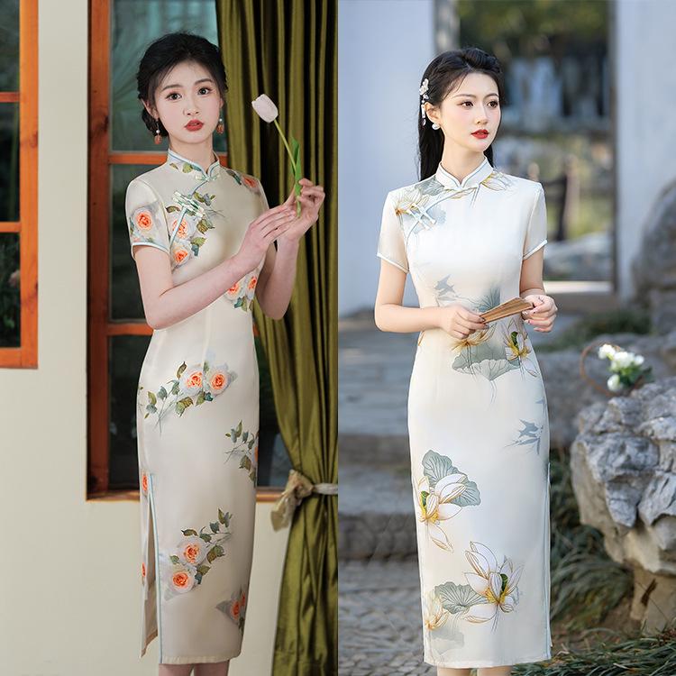 Современный летний чонсам 2024 года: Молодежная, стильная и повседневная национальная одежда