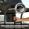 Charcoal Grill BBQ Smoker with Side Tables Lid Thermometer Wheels 129 x 63.5 x 106.5 cm