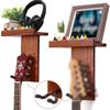 2 шт. многофункциональная настенная вешалка для гитары DIY Kit красное дерево деревянная настенная вешалка держатель для полки