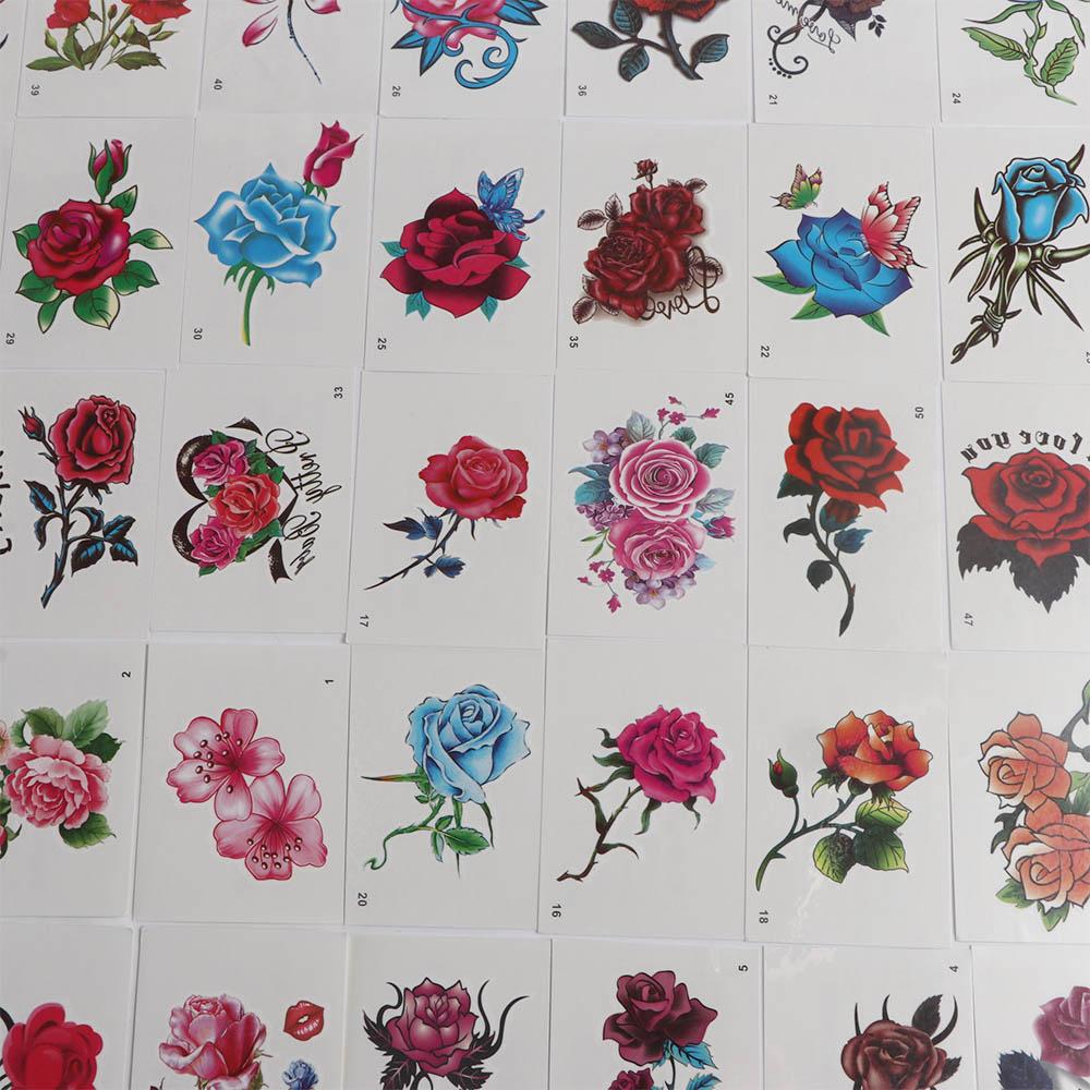 Рука нога 3D бабочка поддельные татуировки боди-арт наклейки цветы временные татуировки женские татуировки наклейки