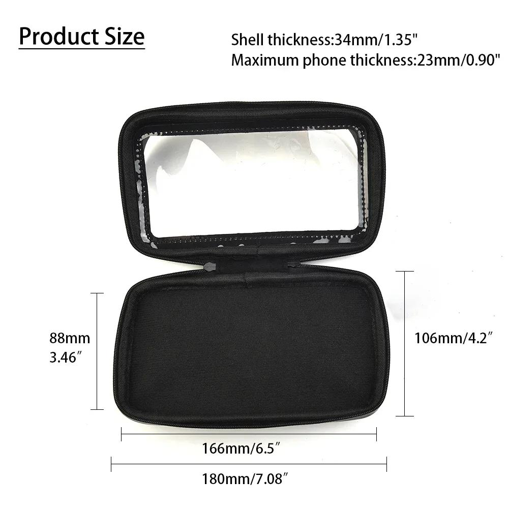 Комплект для крепления держатель на руль антишок с сумкой мотоцикл PU+ABS ATV сумка черный чехол крепление водонепроницаемый практичный