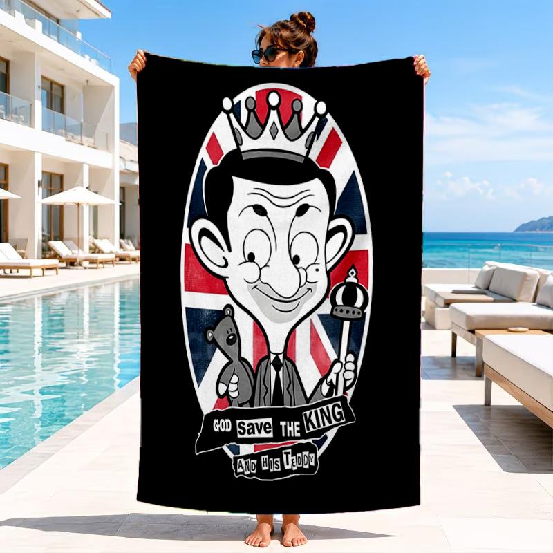 Mr. Bean's Adventure Beach Towel, Microfiber Beach Towel, Perfect For Pool, Beach, Travel, Home Decor Beach Party Fan gifts