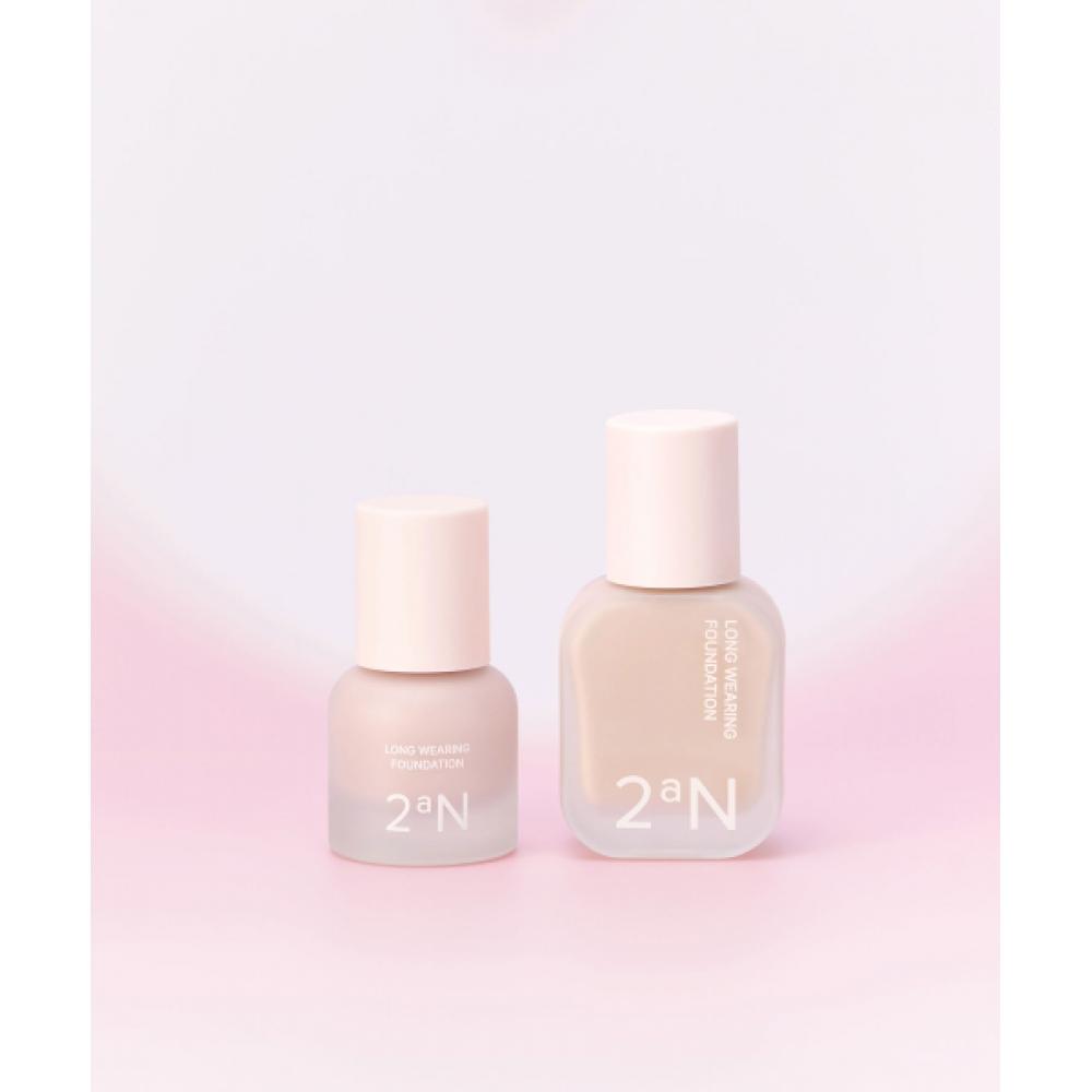 2an [free Tint] Long Wearing Foundation Mini 3 Colors